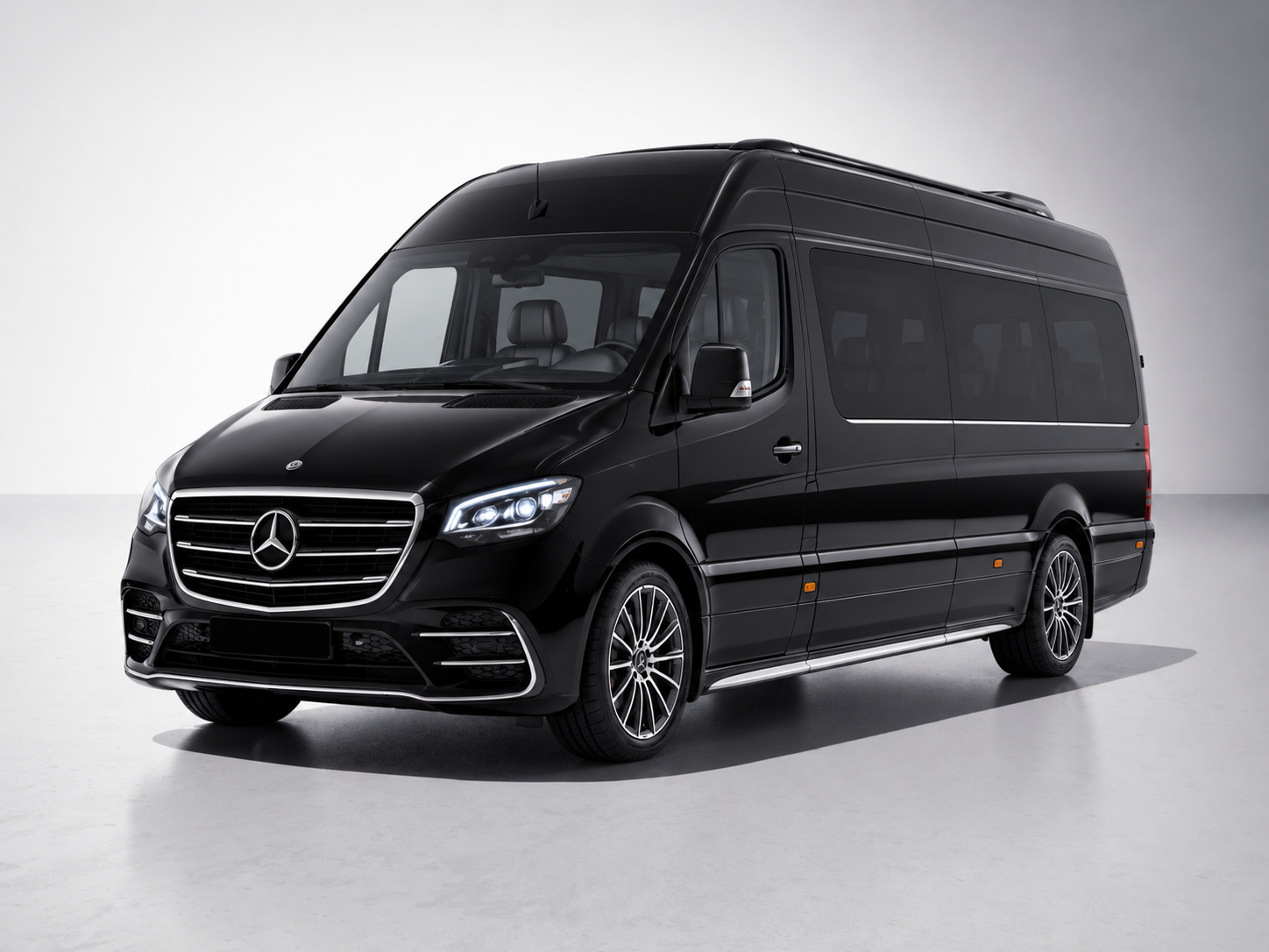 Mercedes-Benz Sprinter for production crew chauffeur hire